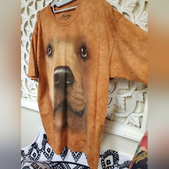 The Mountain Big Retriever Dog Face T-shirt Retired Rare XL - Picture 3 of 7